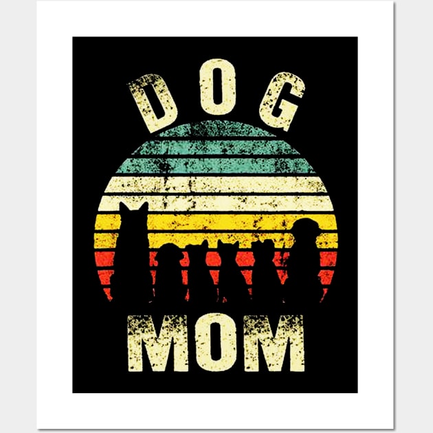 Vintage Dog Mom Wall Art by eraillustrationart